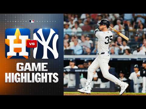 Yankees 9-3 Astros: Bellinger's go-ahead double fuels four-run seventh as New York evens series